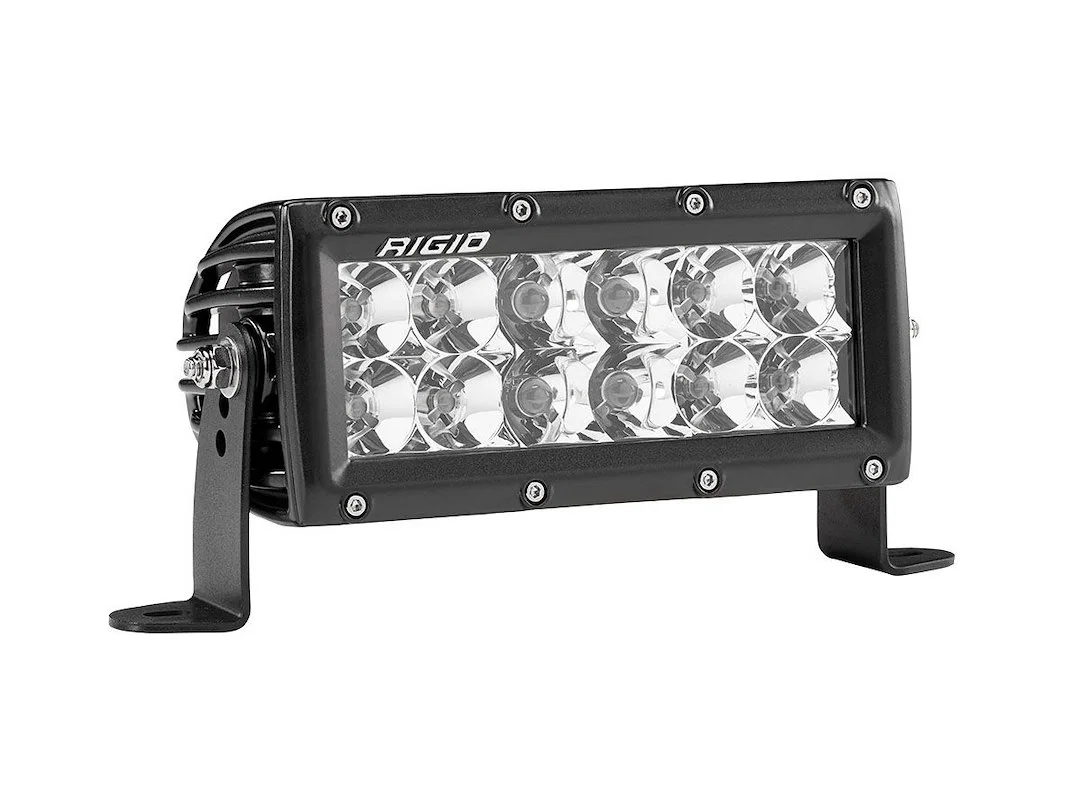106313 – RIGID IND Light Bar, LED 6 Inch Length 12 Clear Bulb 82 Watt/ 5.86 Amp Draw Spot/ Flood Combo Beam 9504 Raw ...